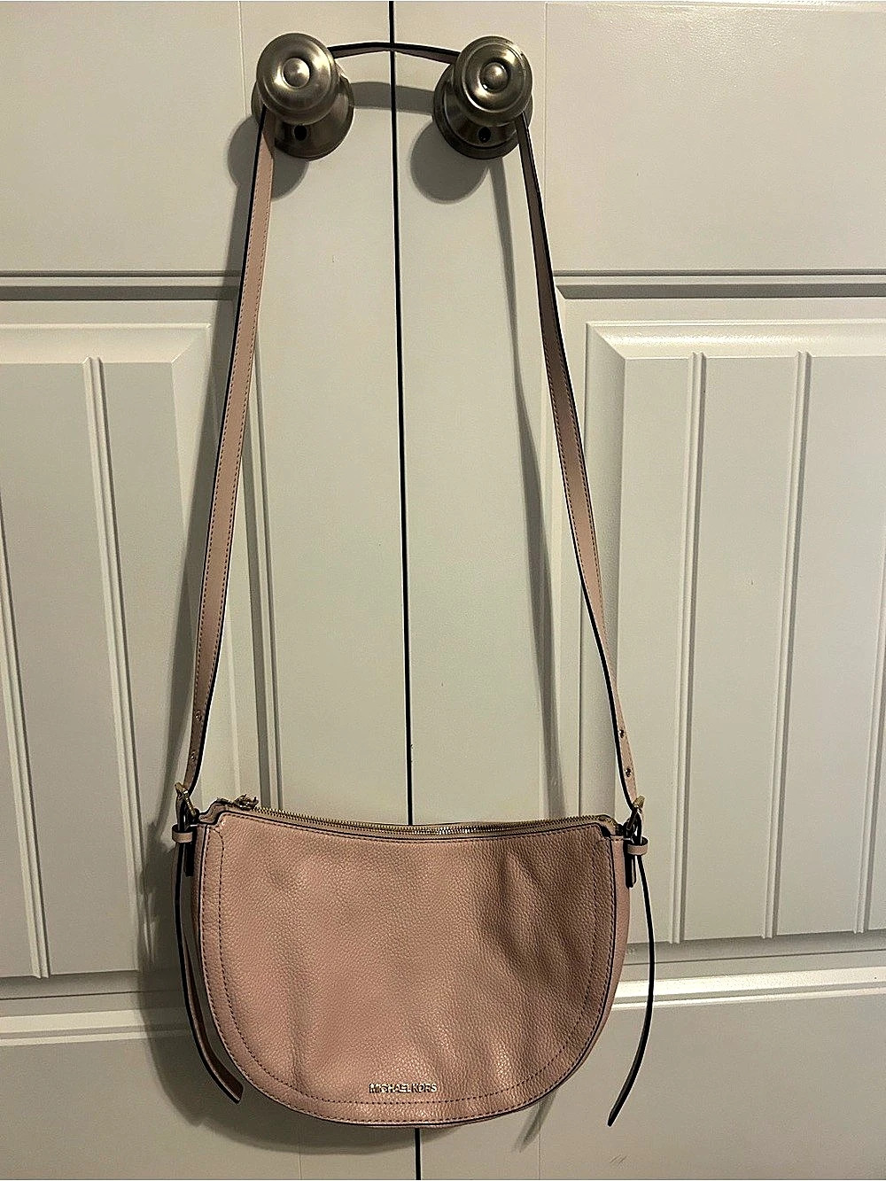 Michael Kors Half Moon Crossbody Bag Pink